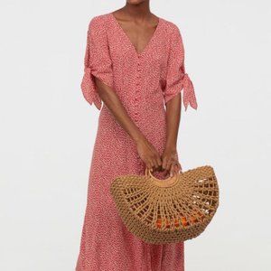 H&M AW2019 Crepe Floral Midi Dress